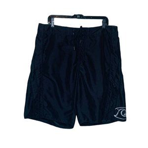 Quicksilver black swim trunks size 36